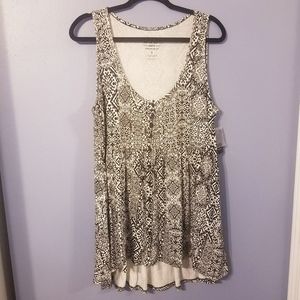 NWT Torrid Sleeveless Babydoll Empire Waist Top